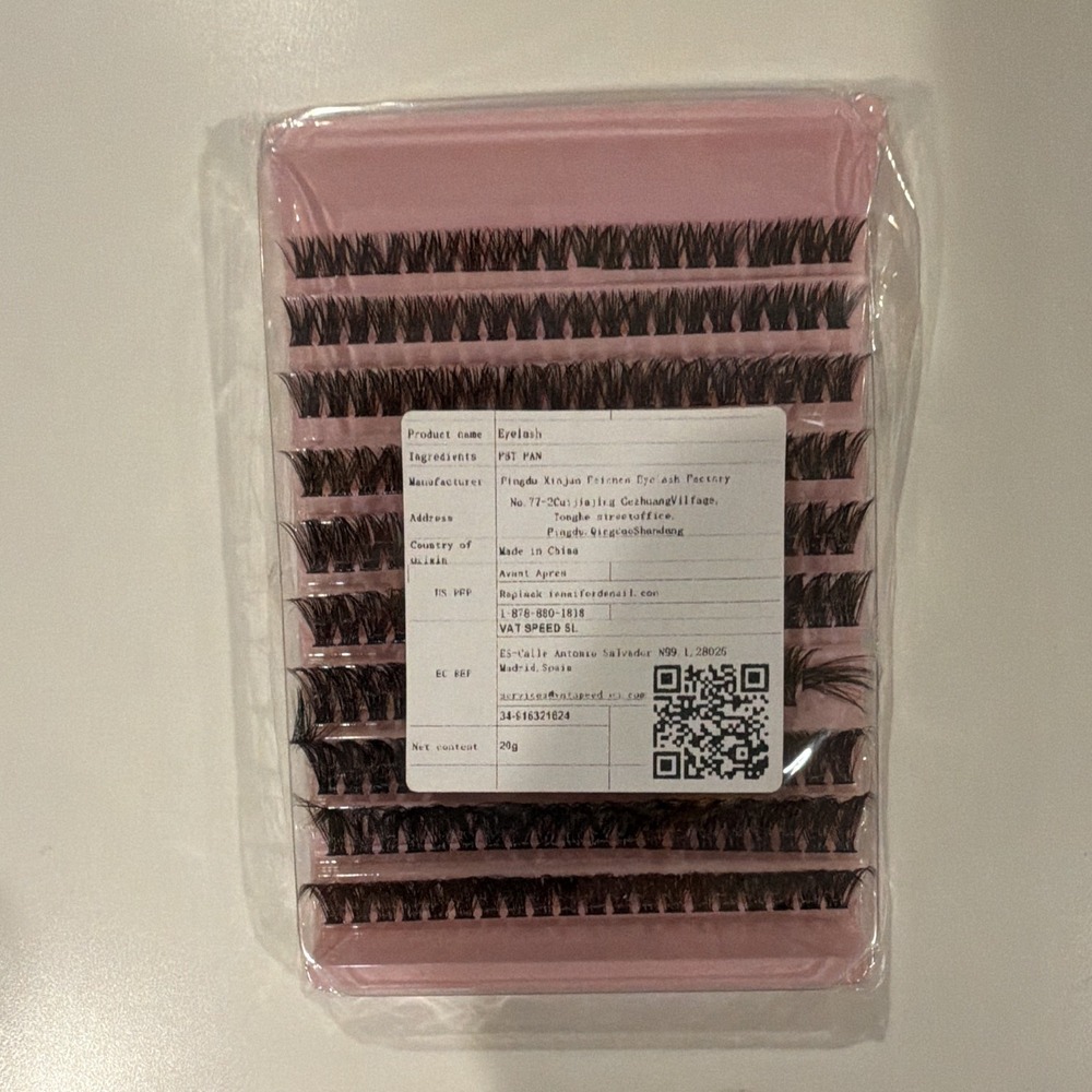 Black Cluster Faux Eyelashes Full Volume Mixed Length